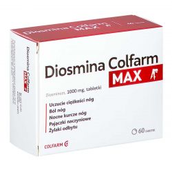 Diosmina MAX 1000 мг від болі та важкості в ногах - 60 табл
