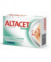 Altacet 1 г для зменшення набряку після забоїв - 6 табл