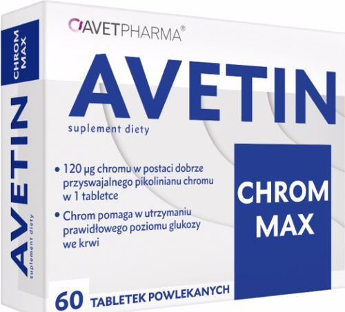 Avetin Chrom Max правильний рівень цукру - 60 табл