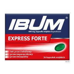 IBUM EXPRESS forte 400 мг знеболювальний і протизапальний препарат - 36 капс