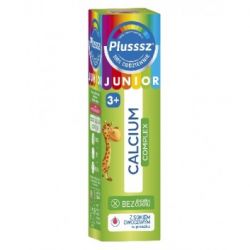 Plusssz Junior Calcium Complex таблетки шипучі з кальцієм та вітаміном С - 20 шт