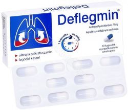 Deflegmin 75 мг при захворюванні органів дихання - 10 капс