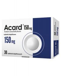 Acard 150 мг профілактика утворення тромбів - 30 табл