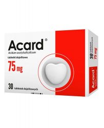 Acard 75 мг для запобігання інфаркту - 30 табл