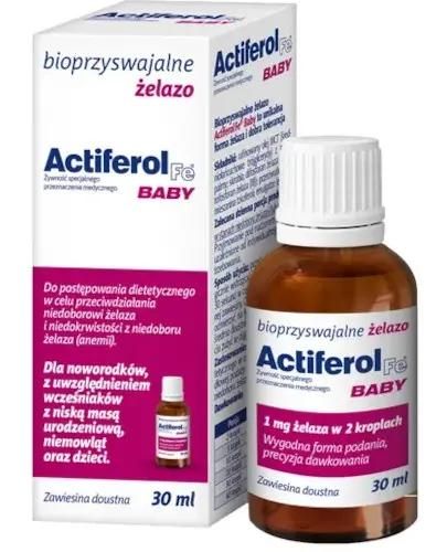 Actiferol Fe Baby лікування залізодефіцитної анемії - 30 мл