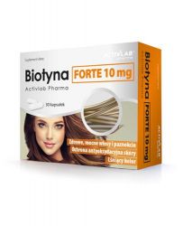 Biotyna FORTE 10 мг зміцнення волосся, шкіри та нігтів - 30 таблеток