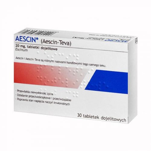 Aescin, 20 мг - 30 гастрорезистентних таблеток
