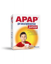 Apap Cold Junior від температури, застуди та грипу у дітей - 6 пак