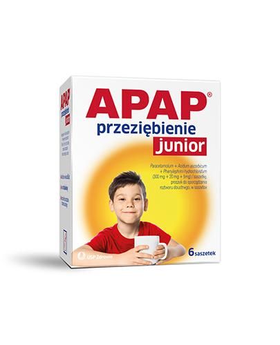 Apap Cold Junior від температури, застуди та грипу у дітей - 6 пак