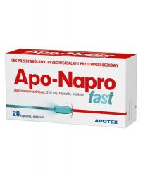 Apo Napro Fast 220 мг протизапальний жарознижуючий болезаспокійливий - 20 капс