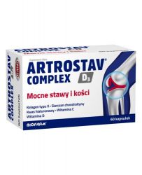 Artrostav Complex D3 здоров'я кісток, м'язів та суглобів - 60 капс