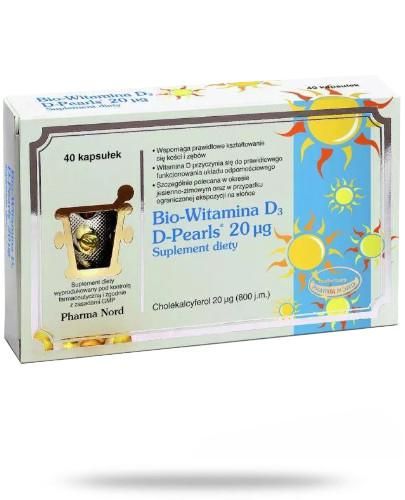 Bio - Vitamin D3 D-Pearls пригнічує запальні процеси - 40 капс