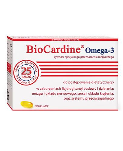 BioCardine Omega-3 здоров'я нервової та серцево-судинної систем - 60 капсул