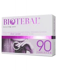 Biotebal 5 мг для здорового волосся і нігтів - 90 табл