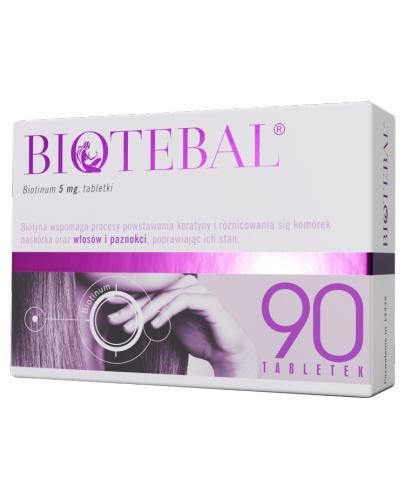 Biotebal 5 мг для здорового волосся і нігтів - 90 табл