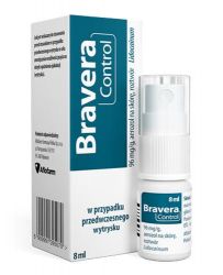 Bravera Control спрей для шкіри, що затримує еякуляцію - 8 мл