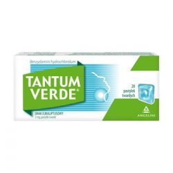Tantum Verde зі смаком евкаліпта при ангінах і запаленнях ротової порожнини - 20 паст