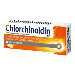 CHLORCHINALDIN VP антибактеріальні та протигрибкові - 20 табл