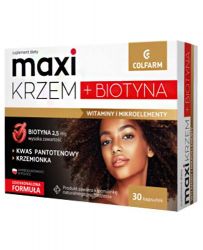 Maxi Silicon + Biotin здорова шкіра, волосся та нігті - 30 капс