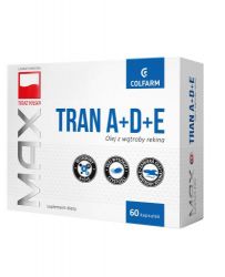 Tran max з вітамінами A + D + E - 60 капс