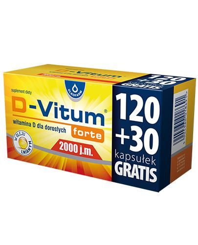 D-Vitum forte 2000 МО здорові кістки та зуби - 150 капс