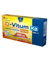 D-Vitym forte K2 Вітаміни D і K для дорослих 2000 МО - 60 капс
