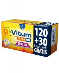 D-Vitum Forte Max 4000 МО здорові кістки та зуби - 150 капс