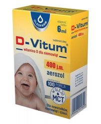 D - Vitum Witamina D 400 МО для немовлят аерозоль - 6 мл