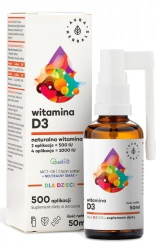 Aura Herbals Witamina D3 аерозоль для дітей - 50 мл