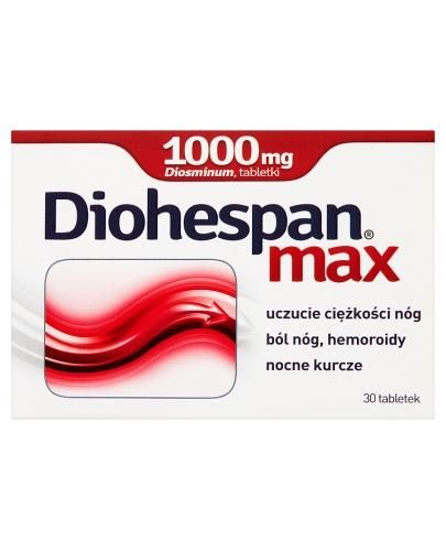 Diohespan Max 1000 мг при варикозі - 30 табл