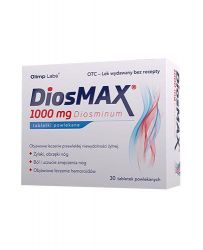 DiosMax 1000 мг для лікування хронічної венозної недостатності нижніх кінцівок - 30 табл