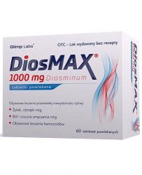 DiosMax 1000 мг для лікування хронічної венозної недостатності нижніх кінцівок - 60 табл