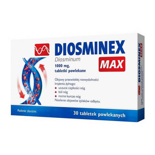 Diosminex Max при венозних та лімфатичних хворобах - 30 табл