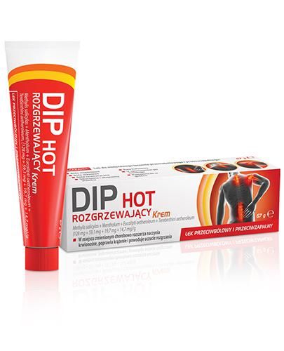 DIP HOT зігріваючий, болезаспокійливий, протизапальний крем - 67 г