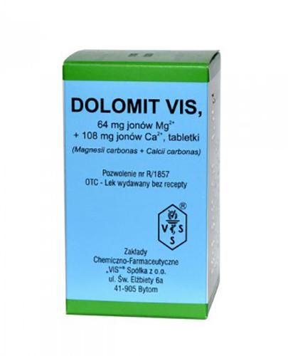 Dolomite VIS 64 мг іонів Mg + 108 мг іонів Ca дефіцит магнію і кальцію - 100 табл