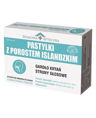 Pastylki z porostem Islandzkim ДОМАШНЯ АПТЕЧКА - 30 паст