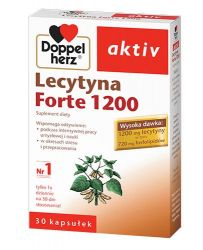 DOPPELHERZ AKTIV Lecytyna Forte 1200 мг для інтенсивної розумової праці та навчання - 30 капс