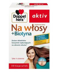 DOPPELHERZ AKTIV Для волосся + біотин - 30 капс