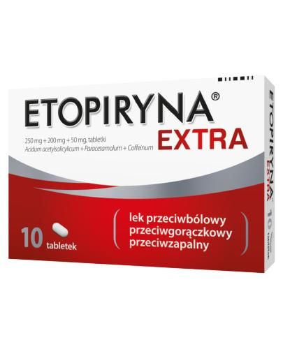 Etopiryna Extra протизапальний, знеболюючий та жарознижуючий препарат - 10 табл