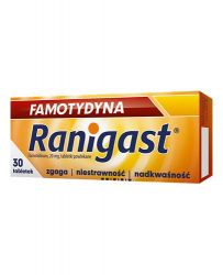 Famotydyna Ranigast лікування захворювань шлунка - 30 табл