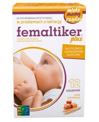 Femaltiker Plus для лактації, зі смаком карамелі – 12 пакетиків