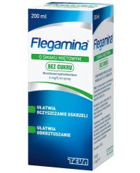 Flegamina BEZ CUKRU сироп зі смаком м'яти 4 мг/5 мл - 200 мл