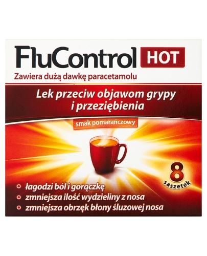 FLUCONTROL HOT проти грипу та застуди - 8 пакетиків