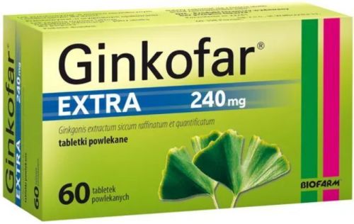 Ginkofar Extra покращує пам’ять і розумову працездатність - 60 табл
