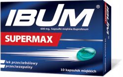 IBUM SUPERMAX 600 мг при гострому болі різного походження - 10 капс