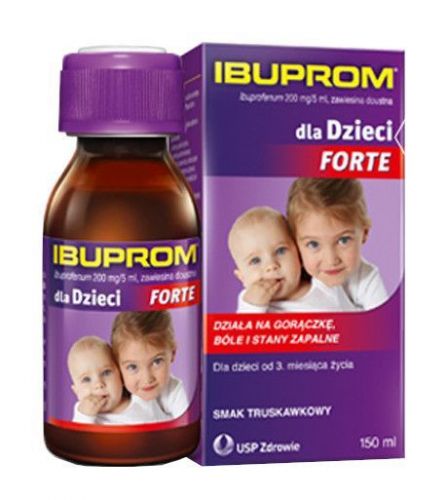 Ibuprom Forte суспензія для дітей 200 мг/5 мл - 150 мл
