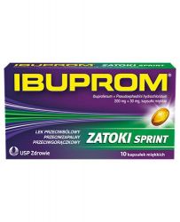 Ibuprom Zatoki Sprint при закладеності носа - 10 капс