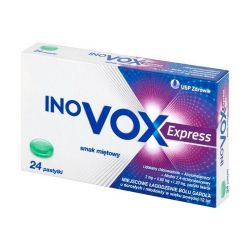 INOVOX EXPRESS від болю в горлі, смак м'яти - 24 пастилки