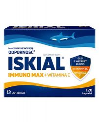 Iskial Immuno Max + Witamina C для імунітету - 120 капс