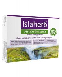 Islaherb від болю в горлі зі смаком чорної смородини - 36 паст